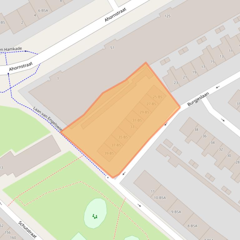 Kaart van postcodegebied 3551XR.