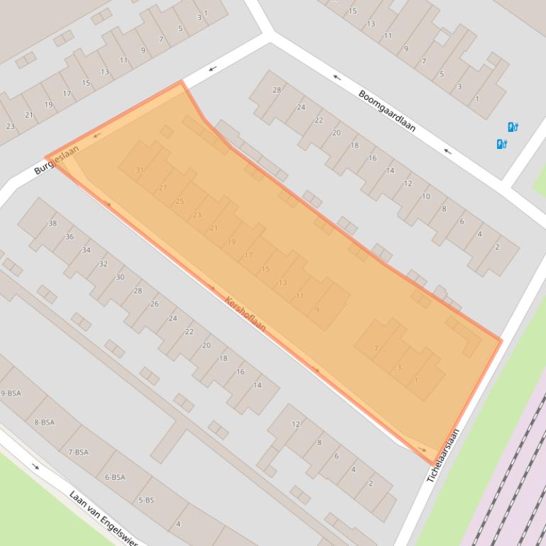 Kaart van postcodegebied 3551XS.