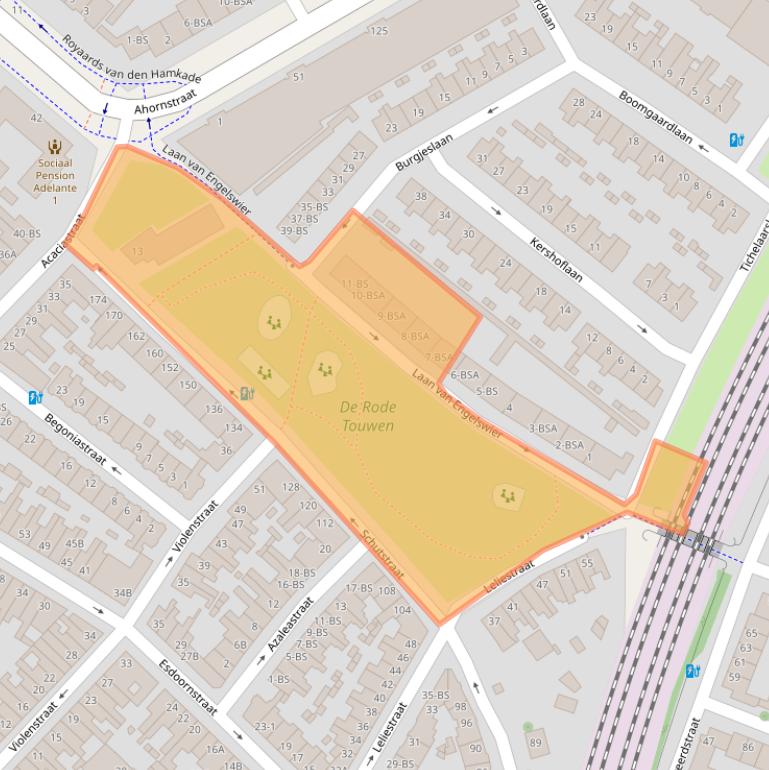 Kaart van postcodegebied 3551XW.