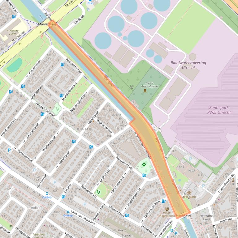 Kaart van postcodegebied 3552AE.