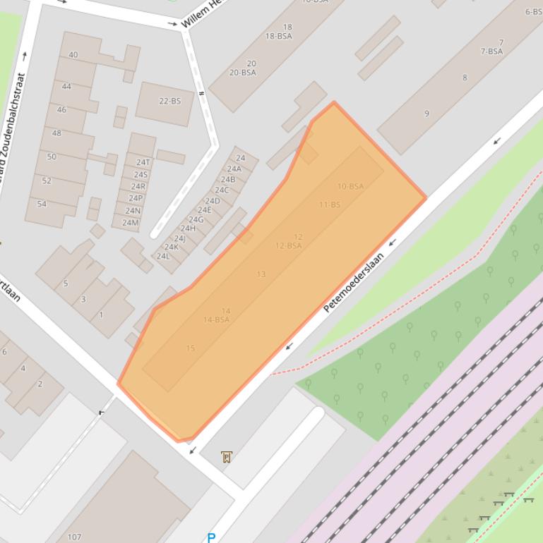 Kaart van postcodegebied 3552AH.