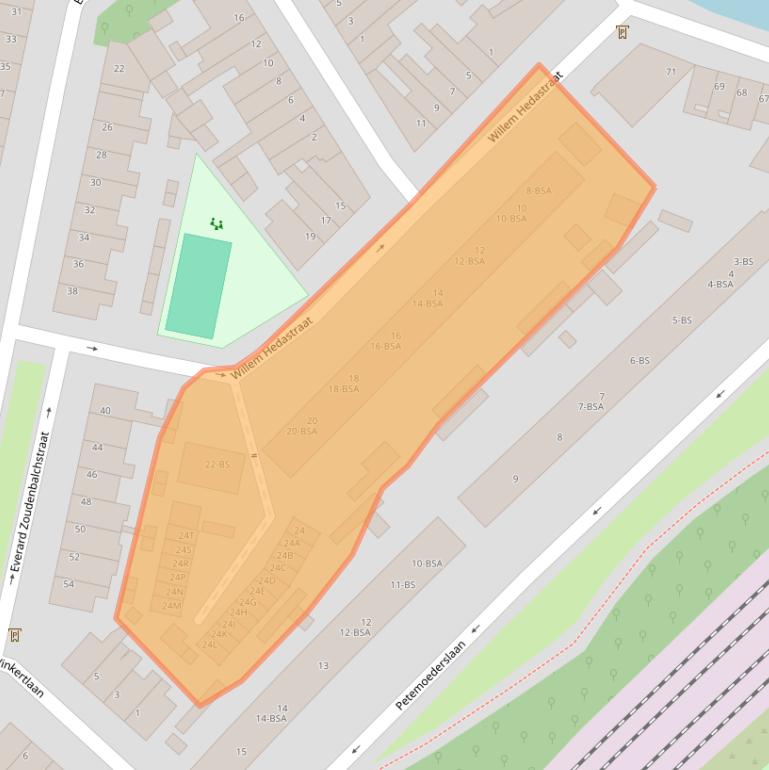 Kaart van postcodegebied 3552AP.