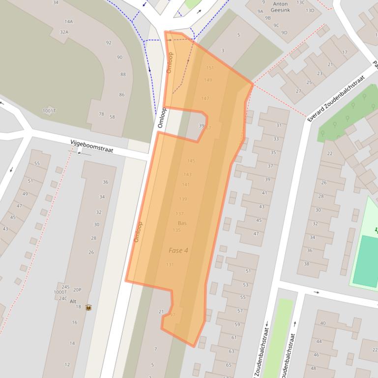 Kaart van postcodegebied 3552AW.