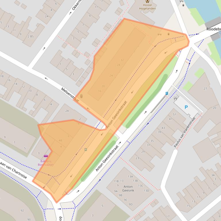 Kaart van postcodegebied 3552BB.