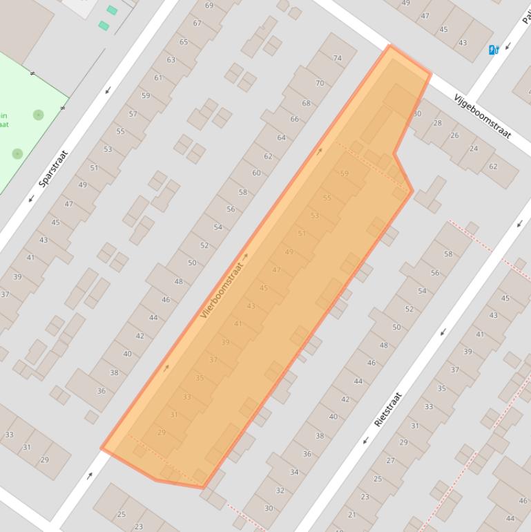Kaart van postcodegebied 3552BP.