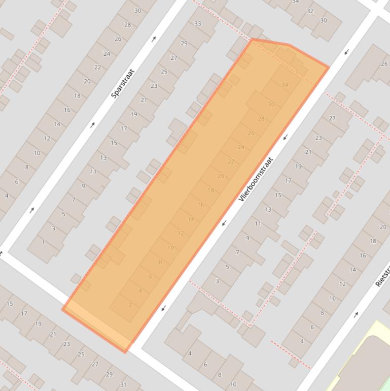 Kaart van postcodegebied 3552BR.