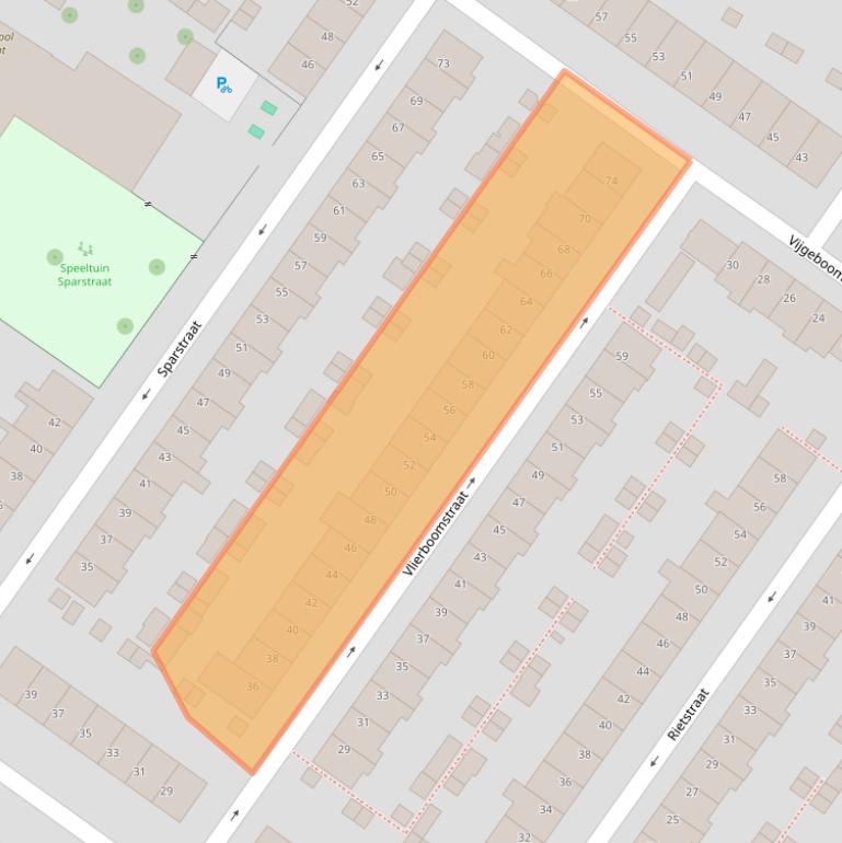 Kaart van postcodegebied 3552BS.