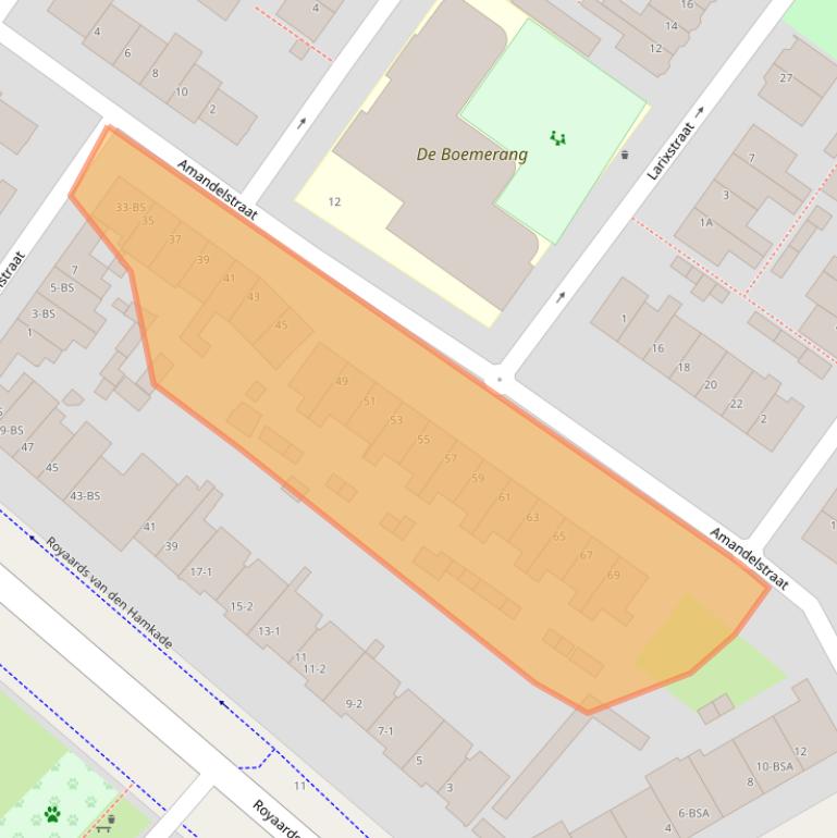 Kaart van postcodegebied 3552CB.