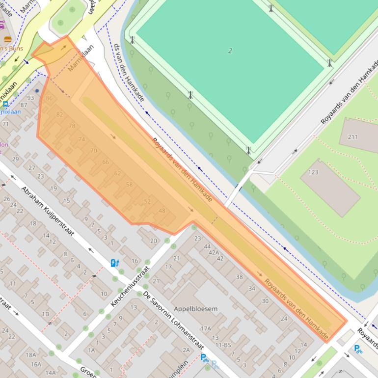 Kaart van postcodegebied 3552CP.