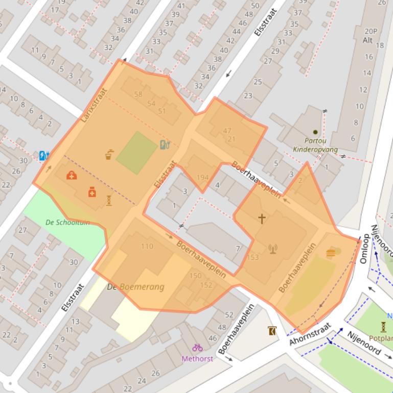 Kaart van postcodegebied 3552CT.