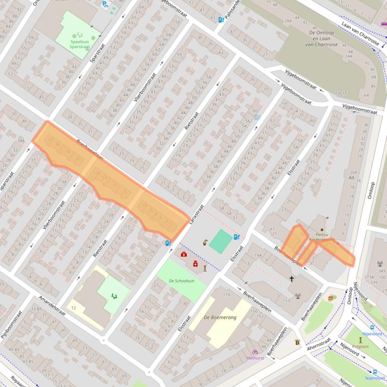 Kaart van postcodegebied 3552CX.