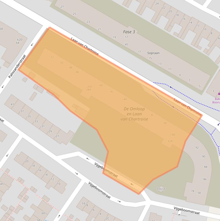 Kaart van postcodegebied 3552EV.