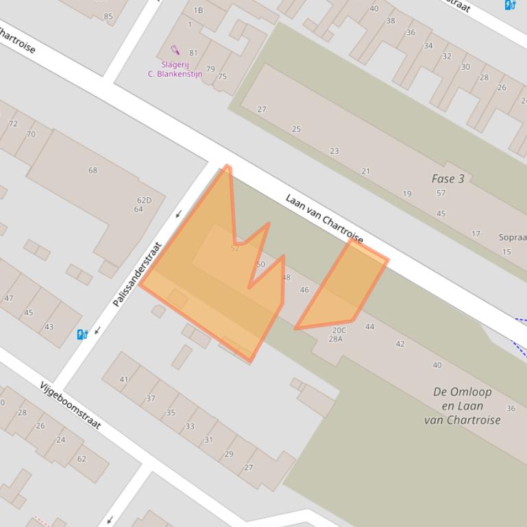 Kaart van postcodegebied 3552EW.