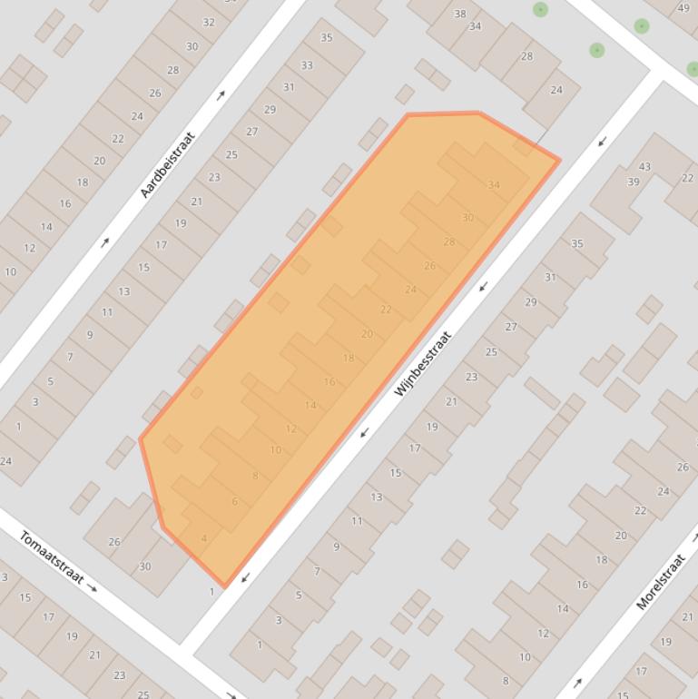 Kaart van postcodegebied 3552GJ.