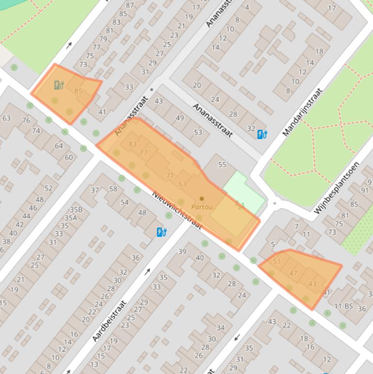 Kaart van postcodegebied 3552GW.