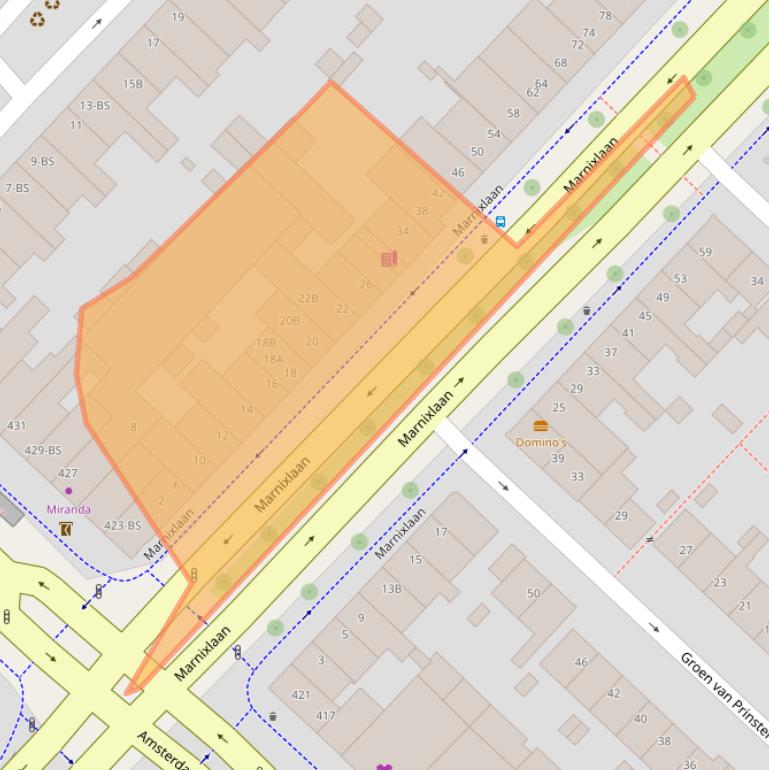 Kaart van postcodegebied 3552HD.