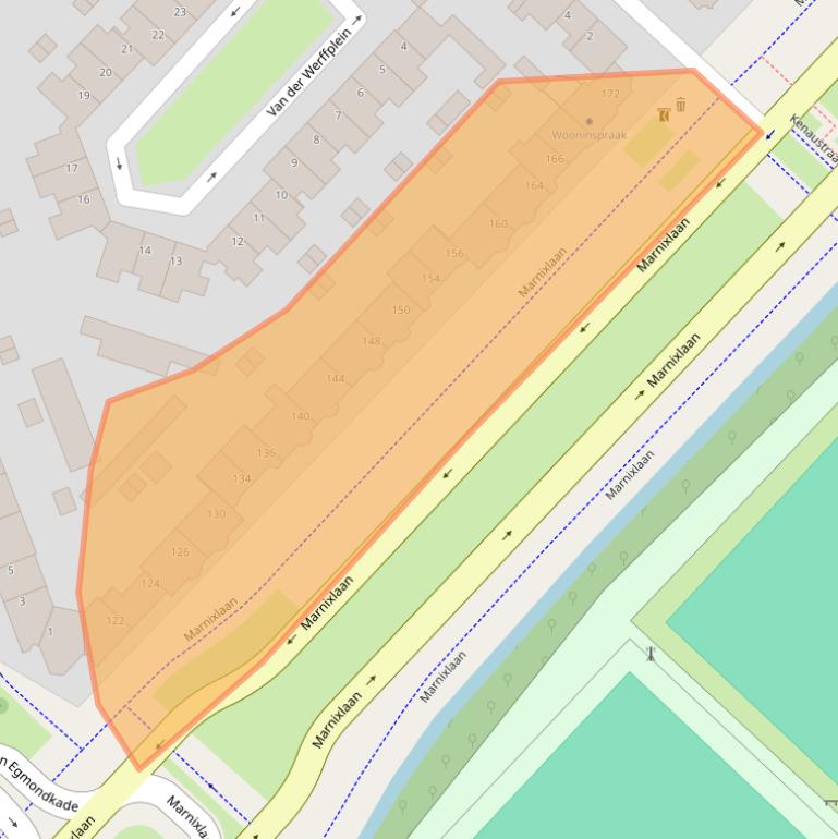 Kaart van postcodegebied 3552HH.