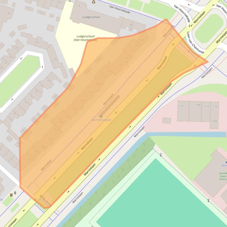 Kaart van postcodegebied 3552HJ.