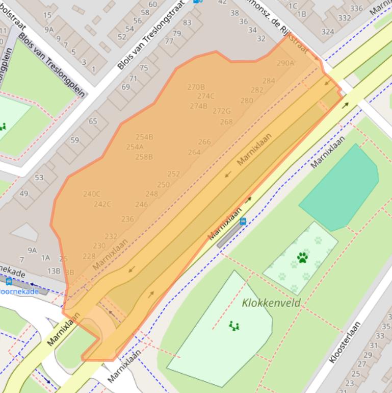 Kaart van postcodegebied 3552HK.