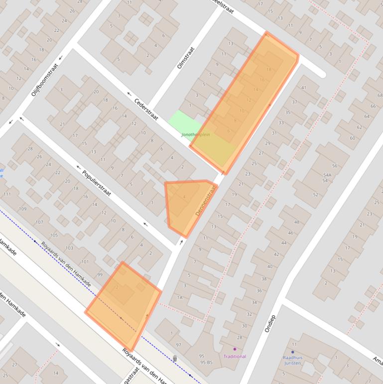 Kaart van postcodegebied 3552RB.