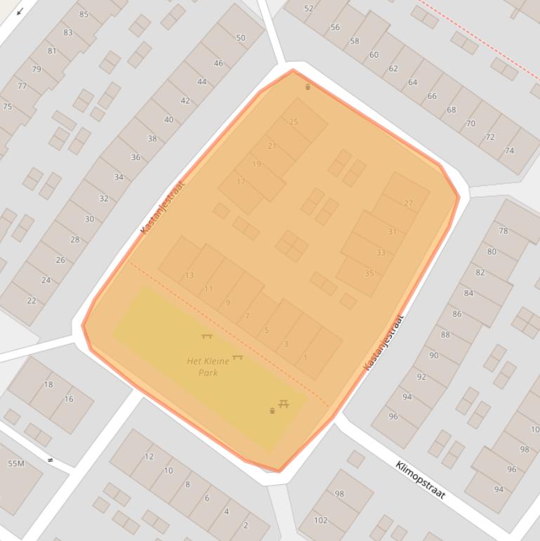 Kaart van postcodegebied 3552SK.