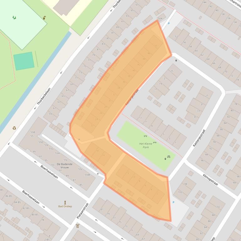 Kaart van postcodegebied 3552SL.