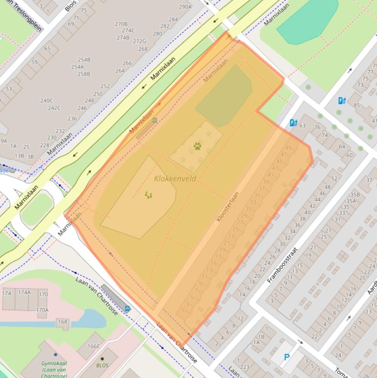 Kaart van postcodegebied 3552TA.