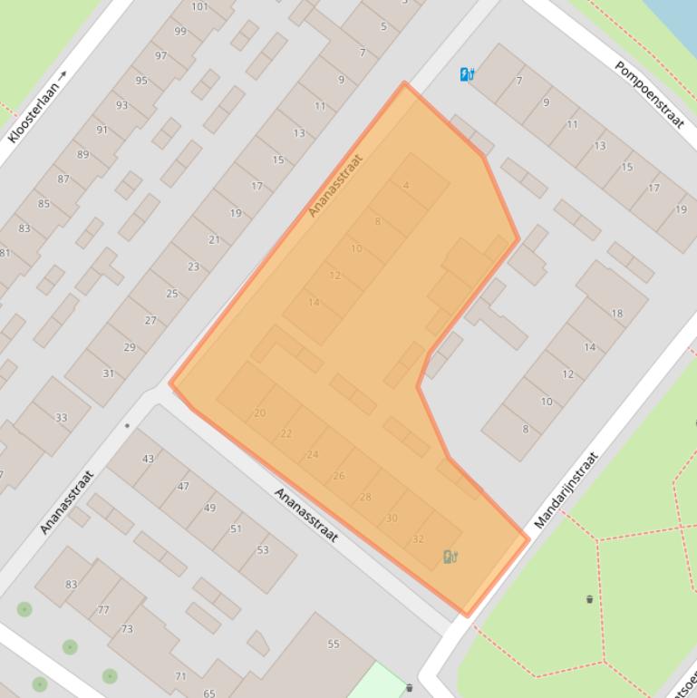 Kaart van postcodegebied 3552TG.