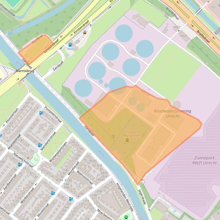 Kaart van postcodegebied 3552TJ.