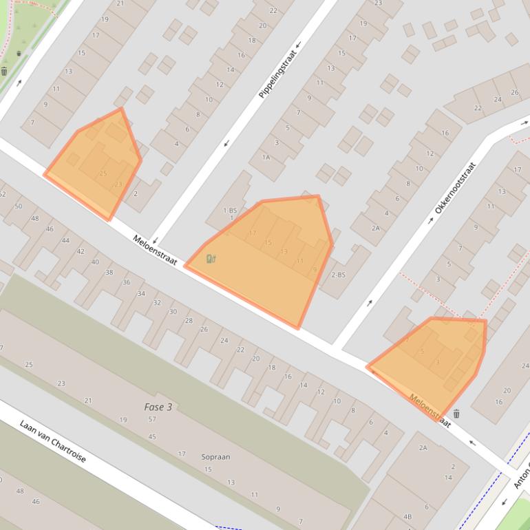 Kaart van postcodegebied 3552VA.