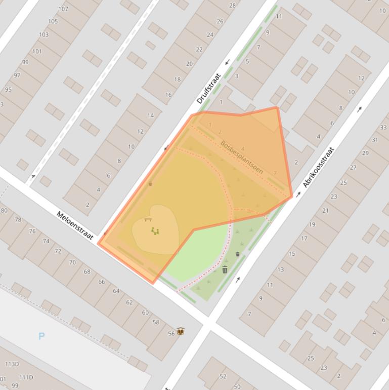 Kaart van postcodegebied 3552VE.