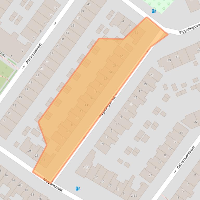 Kaart van postcodegebied 3552VL.