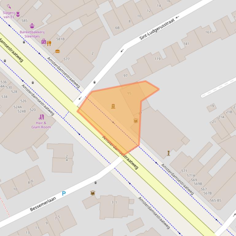 Kaart van postcodegebied 3553CT.