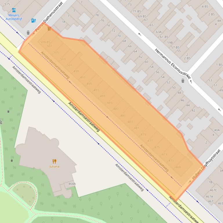 Kaart van postcodegebied 3553ED.