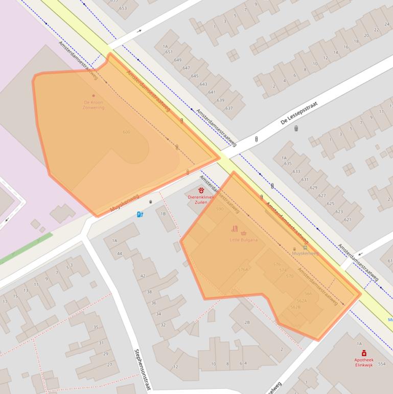 Kaart van postcodegebied 3553EP.