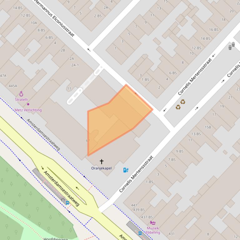 Kaart van postcodegebied 3553EX.