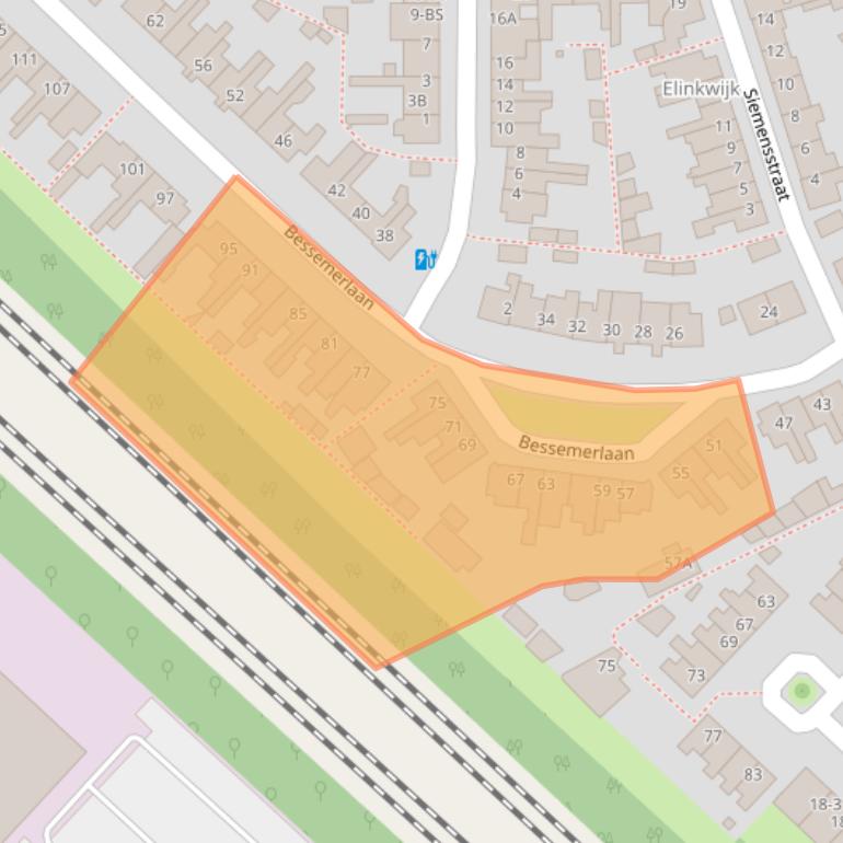 Kaart van postcodegebied 3553GB.