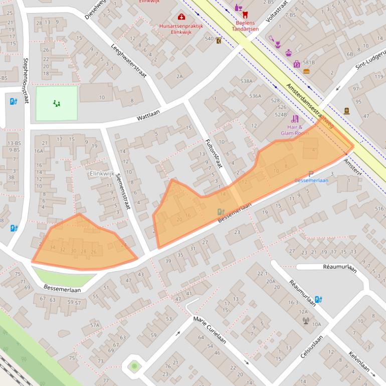 Kaart van postcodegebied 3553GD.
