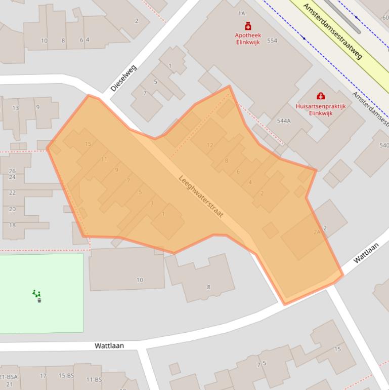 Kaart van postcodegebied 3553GV.