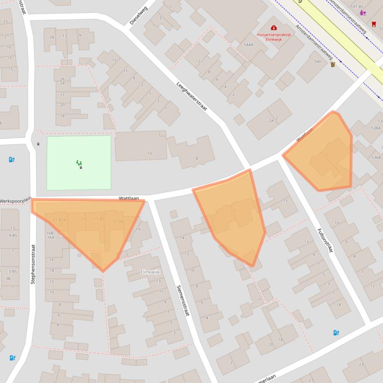 Kaart van postcodegebied 3553GW.