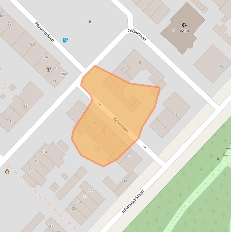 Kaart van postcodegebied 3553HL.