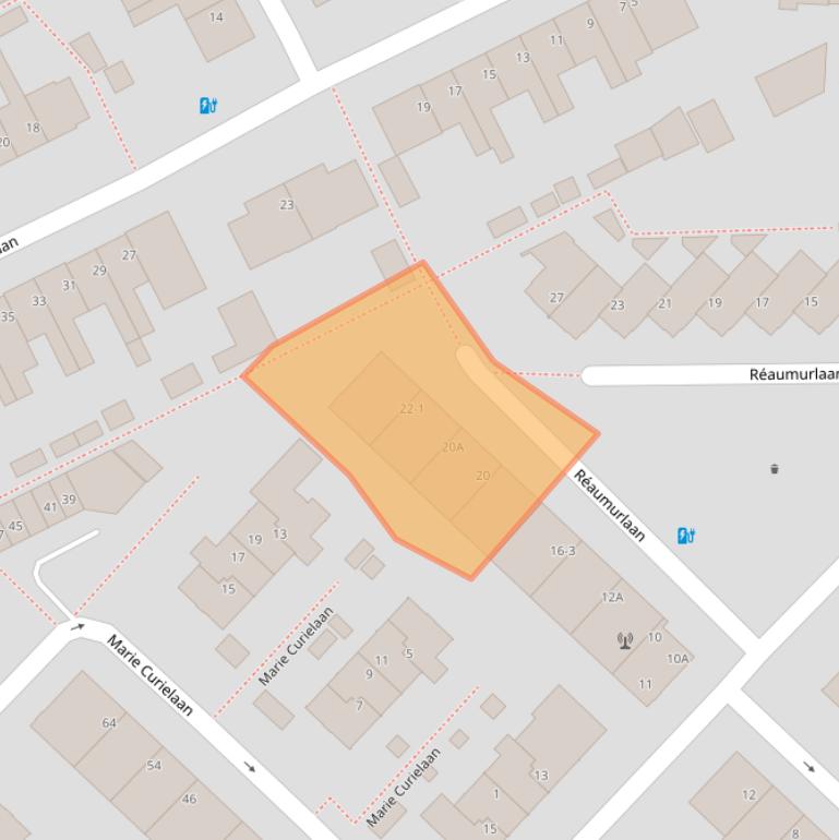 Kaart van postcodegebied 3553HP.