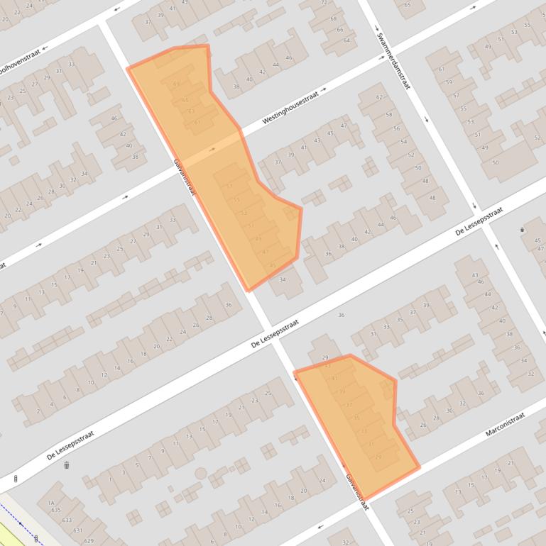 Kaart van postcodegebied 3553RB.