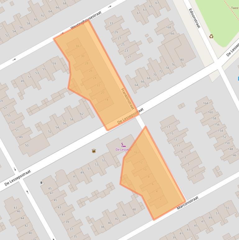 Kaart van postcodegebied 3553RN.