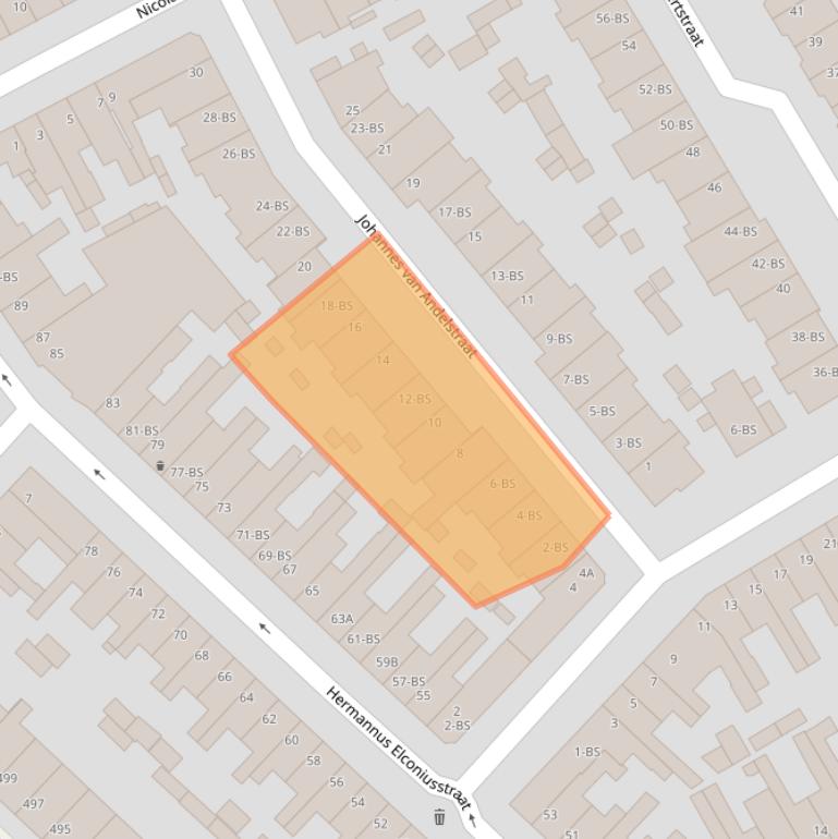 Kaart van postcodegebied 3553TH.