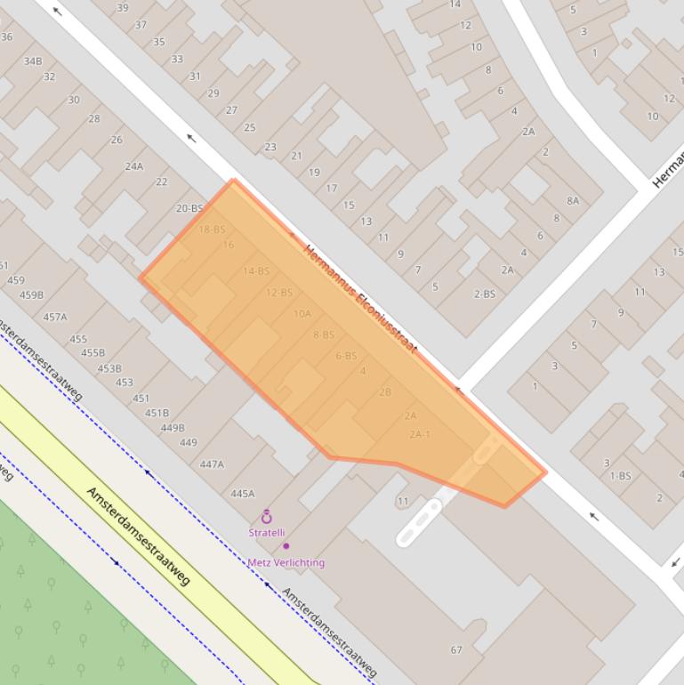 Kaart van postcodegebied 3553VD.