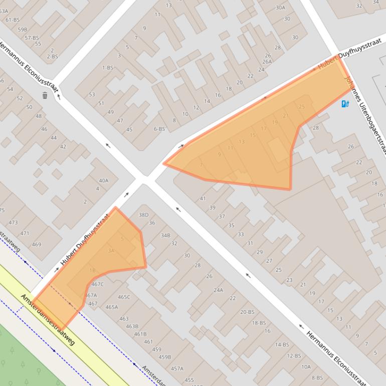 Kaart van postcodegebied 3553VT.