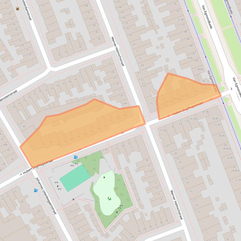 Kaart van postcodegebied 3553VX.
