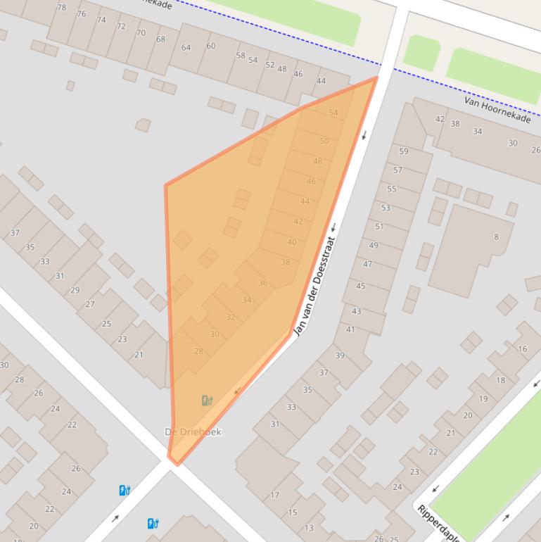 Kaart van postcodegebied 3554AM.