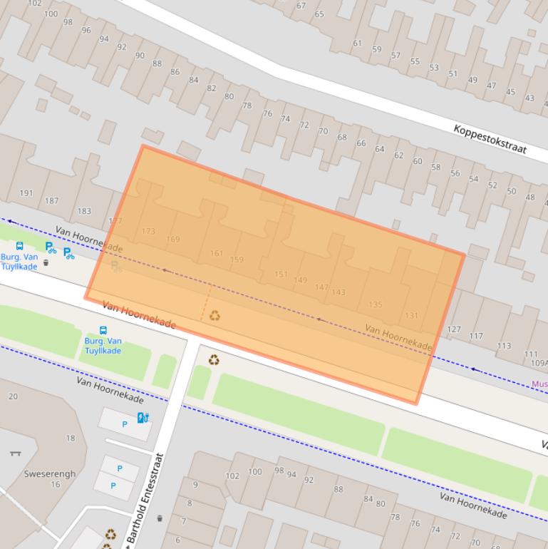 Kaart van postcodegebied 3554AT.